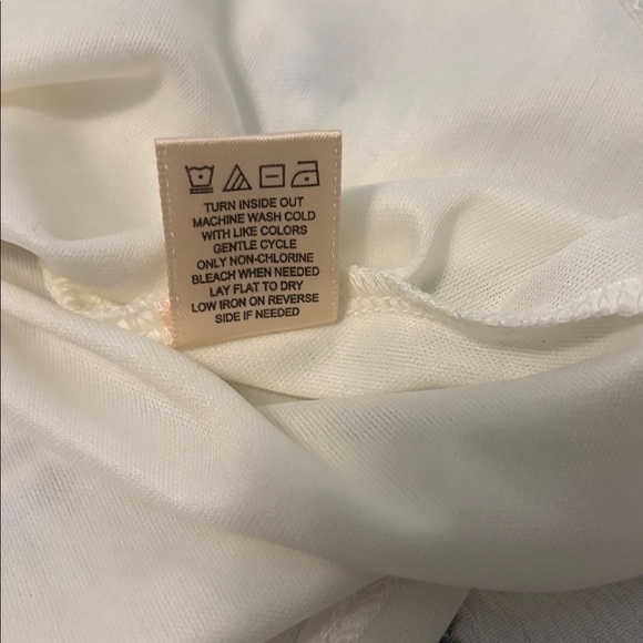 Thirty/Thirty LA White & Blue strapless mini summer dress SZ XL floral vacay NWT - Picture 6 of 14